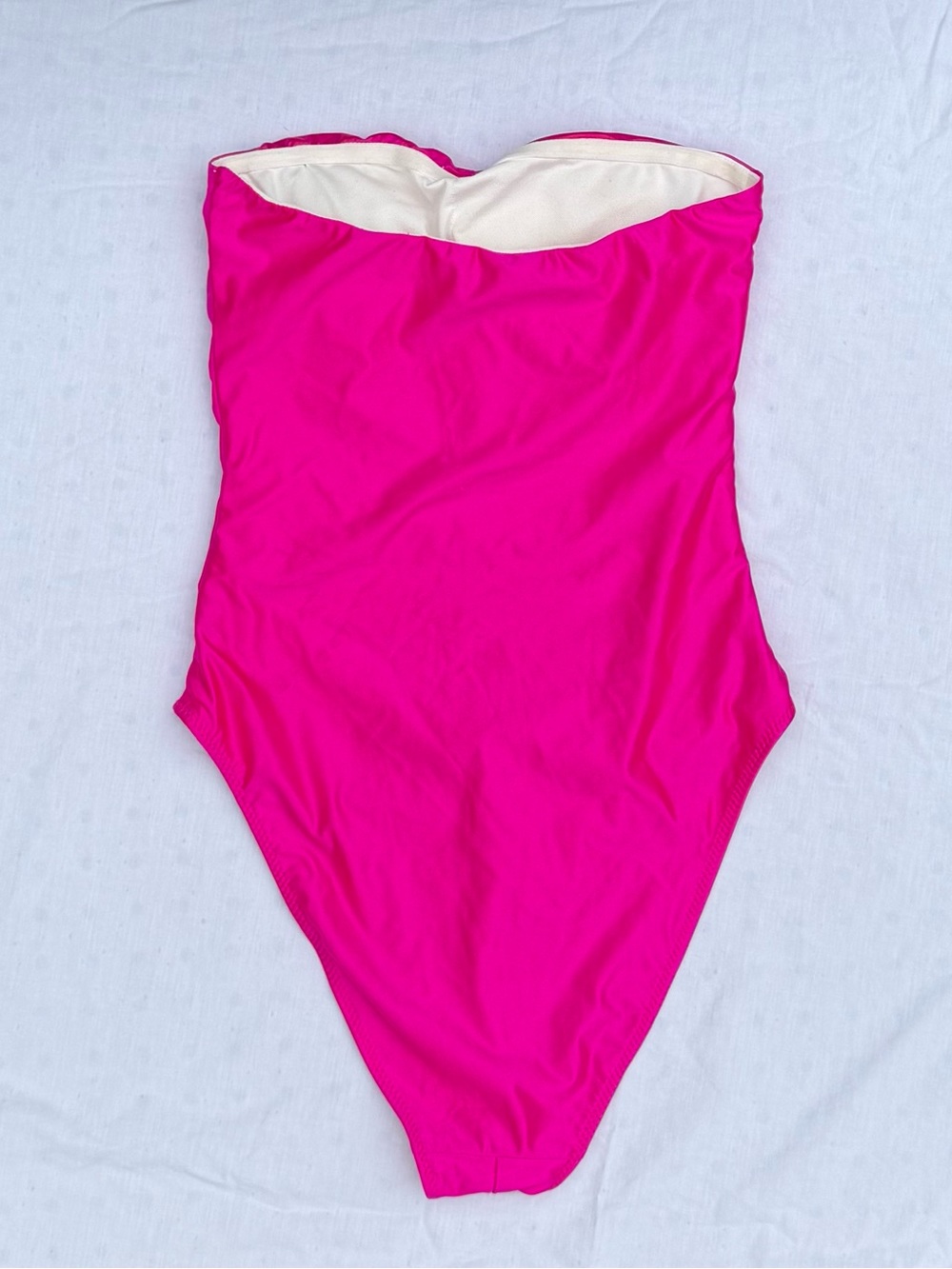 Good American Black Strapless Ruched One-Piece Swimsuit - Picture 3 of 10